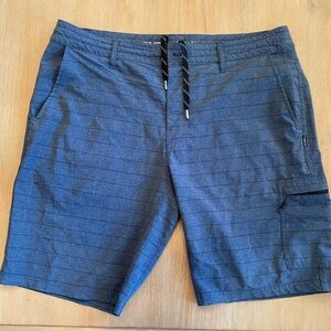 Men’s O'Neill size 36 hybrid shorts, blue plaid